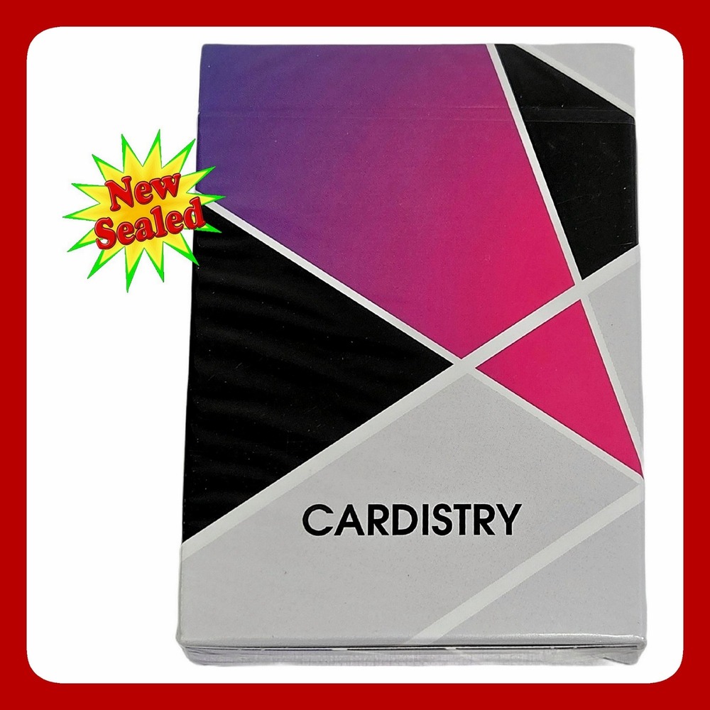Bocopo Cardistry Geometric Pink Purple Playing Cards Sealed Deck New‎